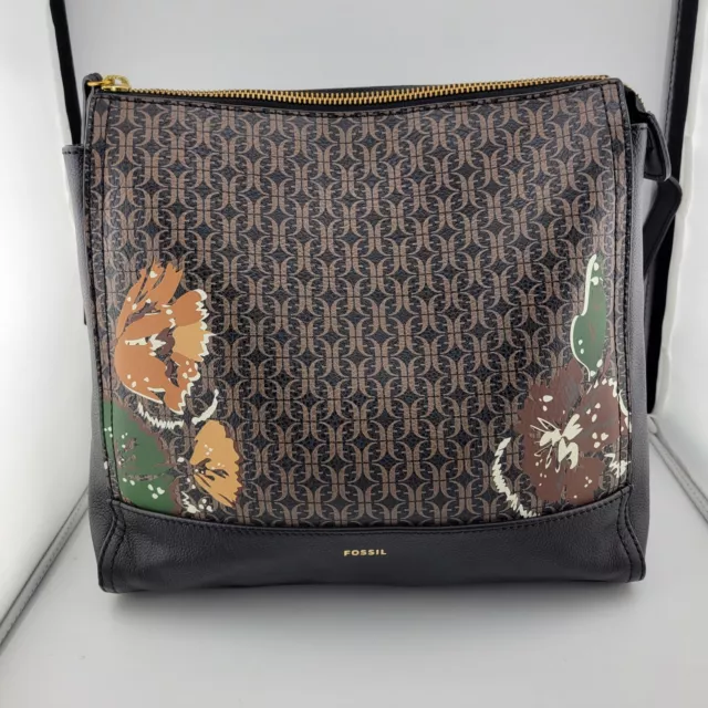 Fossil Elina Small Convertible Backpack Black Floral SHB2999979