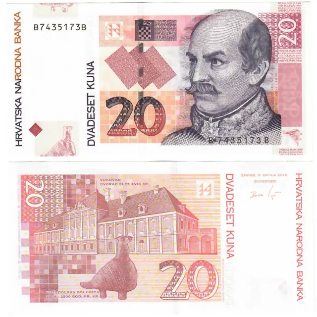 Croatia 20 Kuna 2012 UNC