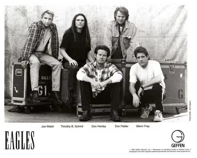 Eagles Don Henley Glen Frey Walsh Schmit Felder Promo Pose Original 8x10 Photo