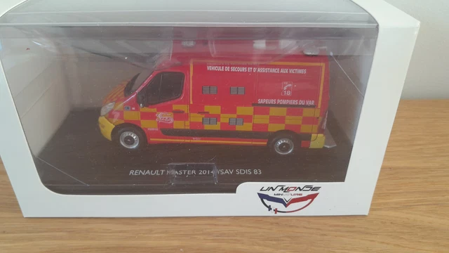 Miniature Renault Master Fourgon Pompier SDIS 13 - Échelle 1/43 - Eligor - Occasion