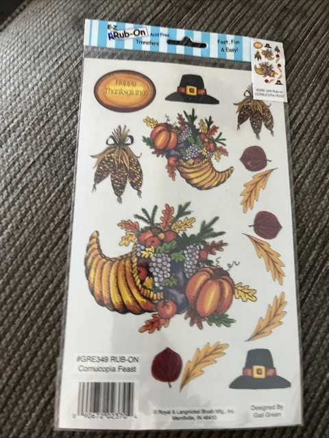 Rub On Transfer Thanksgiving