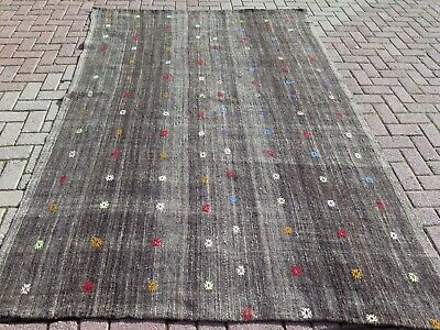 Vintage Turkish Kilim, Tribal Kelim, Floor Wool Rug 69"X109" Area Rugs, Carpet