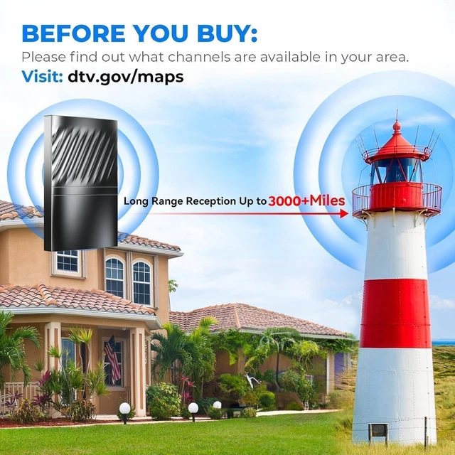 Tv Antenna Outdoor 2200 Mile Range TV Antenna - 2025 Upgraded With Amplifier Digital HDTV Antenna Tv Antenna Outdoor 2200 Mile Range TV Antenna - 2025 Upgraded With Amplifier Digital HDTV Antenna