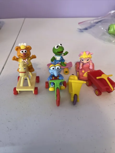 McDonalds 1986 Happy Meal Muppet Babies Toy Lot Miss Piggy Fozzie Kermit Gonzo