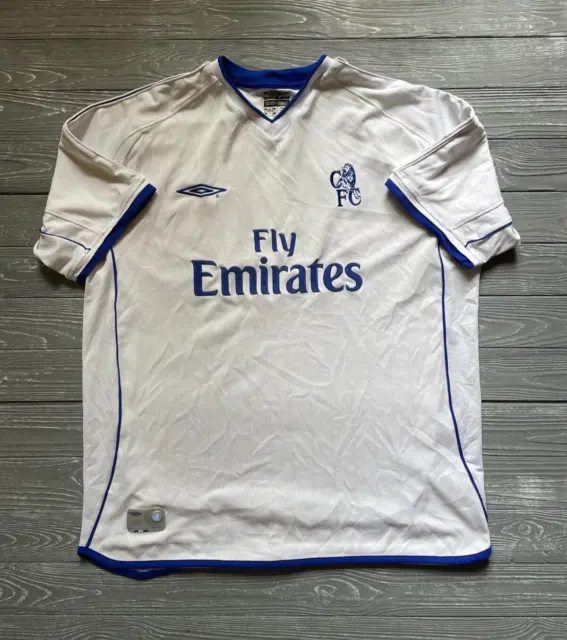 Vintage Chelsea Away Football Shirt 2001/2003 Soccer Jersey Umbro Size Xl