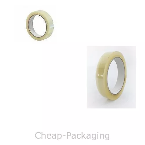 12 ROLLS OF CLEAR 1 25MM x 66M PARCEL PACKING SELLOTAPE TAPE CELLOTAPE