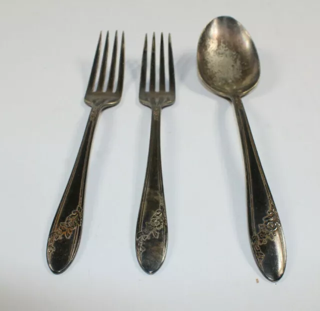 TUDOR PLATE ONEIDA Community Queen Bess Silver Plate Flatware 2
