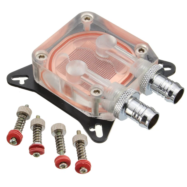 COMPUTER GPU WATER Cooling Block Liquid Cooler Kit Copper Base Radiator