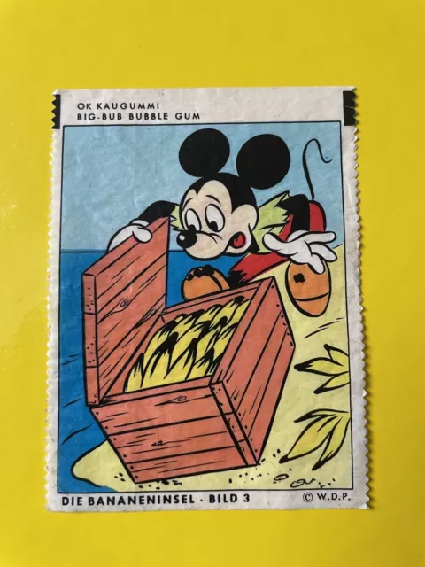 OK‘s Big Bub Bubble Gum Kaugummibild Disney Mickey Mouse Die Bananeninsel Bild 3