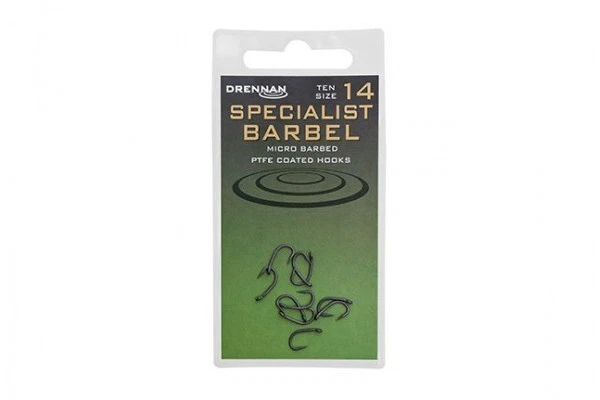 Drennan Super Specialist Barbel Hook Barbed - Size 8