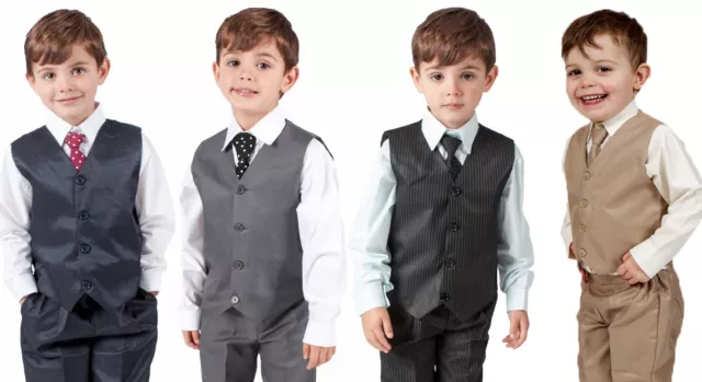 Abiti per ragazzo 4 pezzi abito da vita pagina matrimonio bambino bambino festa formale 4 colori