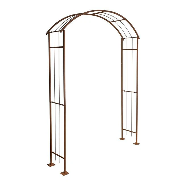 Rosenspalier Rosenbogen Torbogen 160 cm Rankhilfe Rost Metall Kletterhilfe Bogen