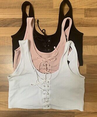 Selection Of Used Women Topshop Summer Tops Make Your Own Bundle Size Uk 8-14