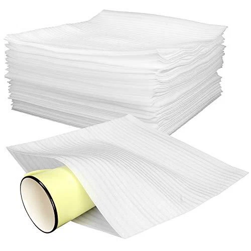 7.8x 7.8" Foam Pouches, 50 Count China Moving Supplies for Packing/Shipping Box
