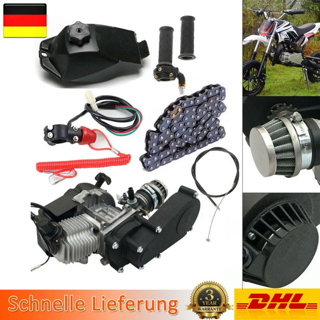 49CC 2 tempi motore pull start per pocket bike, mini dirt bike ATV, scooter