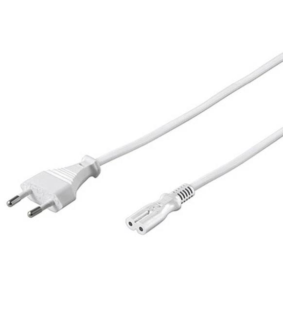 3x Cavo di Alimentazione; NK 104 W-300 3m BIANCO