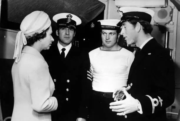 The Prince of Wales acts as guide for his mother, Queen Elizab- 1972 Old Photo