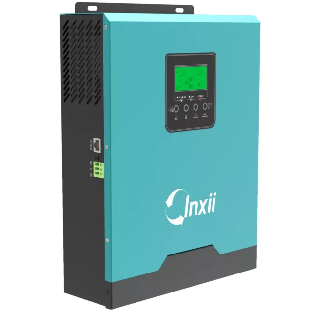 Inxii 3000VA Hybrid Wechselrichter Sinus 24V 230V 2400W 50A PWM PV 30~80Vdc