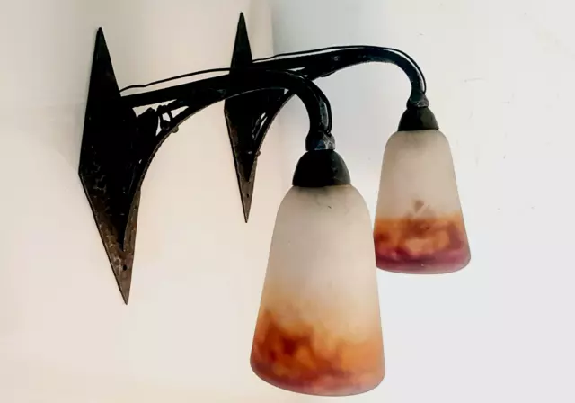 Abat-jour vintage conique ondulé en verre clair - AM/PM 