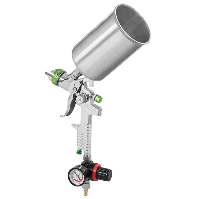 Durable 2.5 mm HVLP Air Spray Gun Kit w/Air Regulator