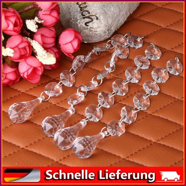 12pcs Clear Acrylic Bead Pendant Beautiful Curtain Beads Pendant Home Decoration