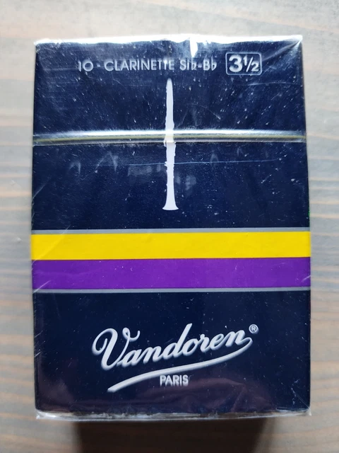 VANDOREN 10 PACK Traditional Clarinet Reeds 3.5 Strength 3 1 2