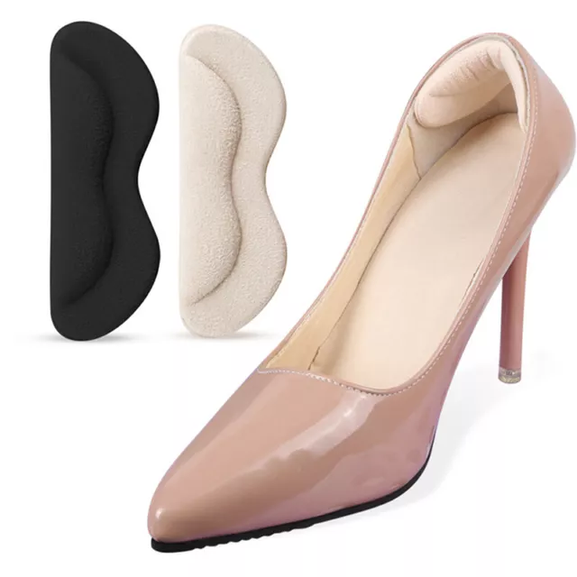 1 Pair Women Sponge Heel Pads Adhesive Patch for Pain Relief High Heels Shoes