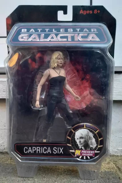 Battlestar Galactica Caprica Six Px Exclusive Action Figure On Non-Mint Card