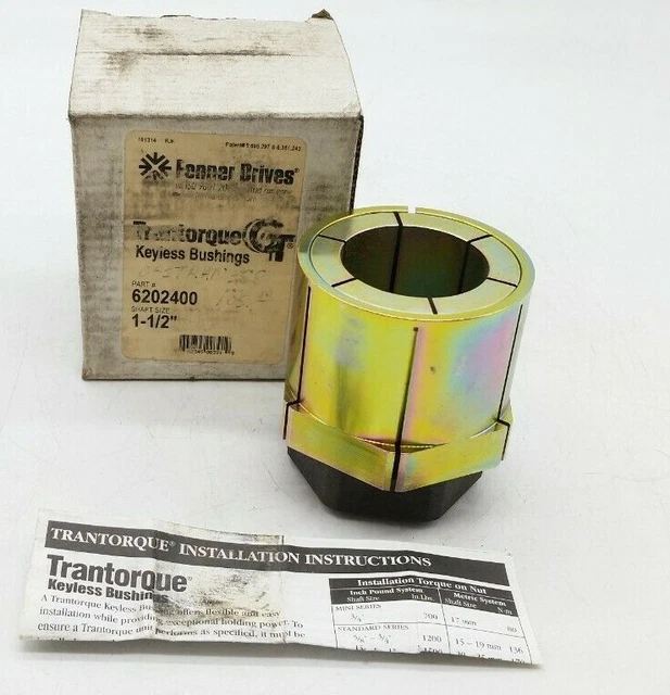 Fenner Drives 6202400 Trantorque GT 1-1/2" Keyless Bushing