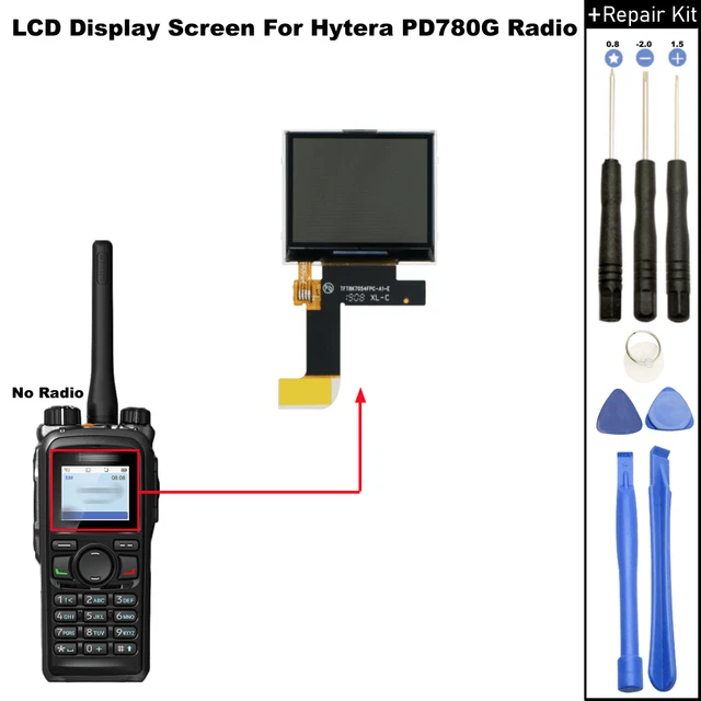 Per Hytera PD780G walkie talkie radio bidirezionale 1,8"" riparazione schermo display LCD BN