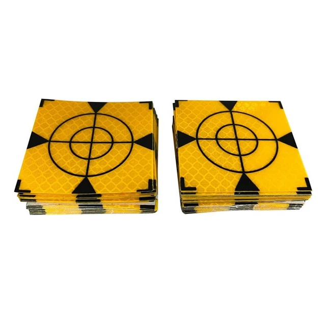 Bulk 100 Pack Reflective Targets for Transit Tunnel and Subway Engineering