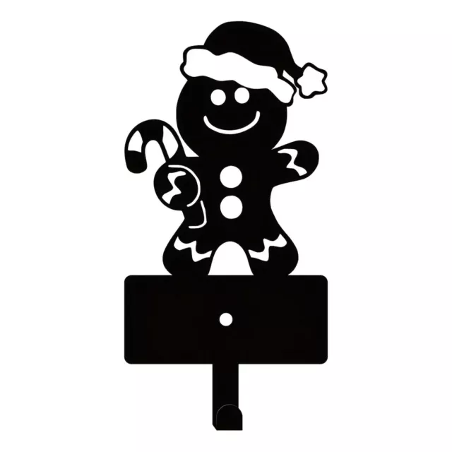 Gingerbread Man Metal Key Holder Hook, Christmas Decoration, Wall Mounted Hanger