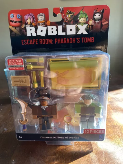 SEALED New ROBLOX Celebrity Action Figures Escape Room: PHARAOH'S TOMB Pack