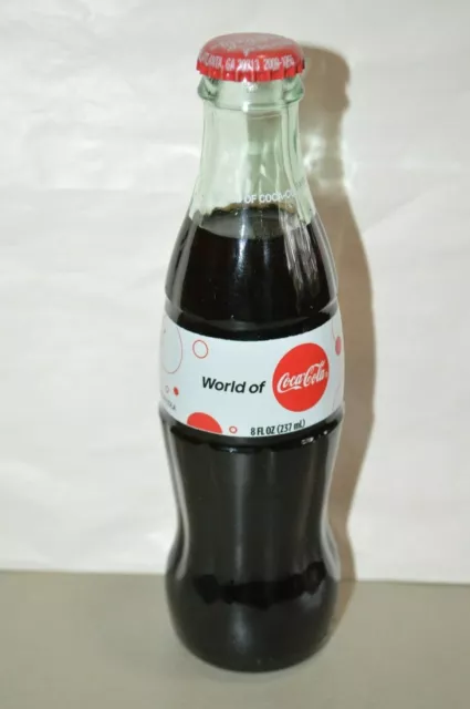 Coke Coca-Cola World Atlanta Commemorative Soda Bottle 8oz
