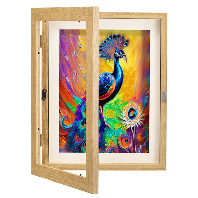 Art Frames Magnetic Front Open Changeable for Poster Paintings Pictures, Wood