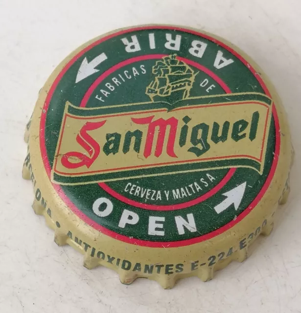 Beer Tappi Antigua Bier Bottle Cap Chapa Tappi Birra Cerveza San Miguel.spain-27