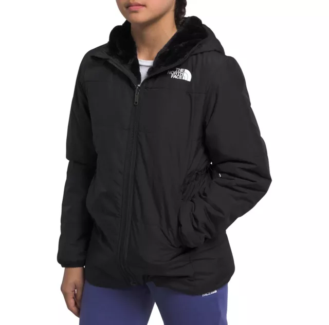 The North Face Girls' Reversible Mossbud Parka, Black