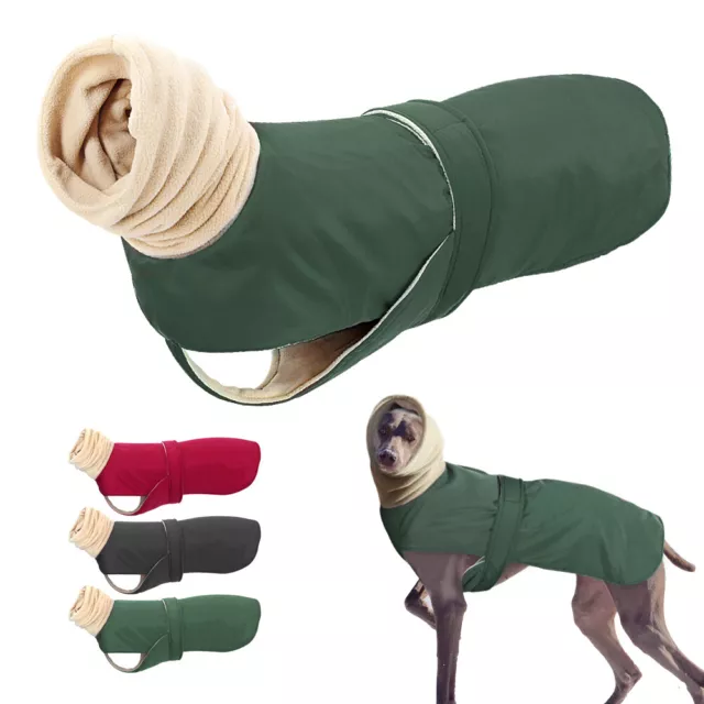 Ropa para Perro Grande Lana con Capucha Abrigos de Invierno Chaqueta Labrador