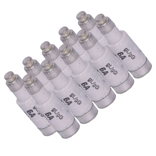 10x Siemens Neozed Fusible D01 6A 400V 5SE2306