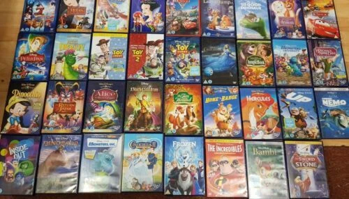 LOT Disney Pixar Blu-Ray Bleu - 25 DVD - Minions Aladdin Coco Trolls  congelés +