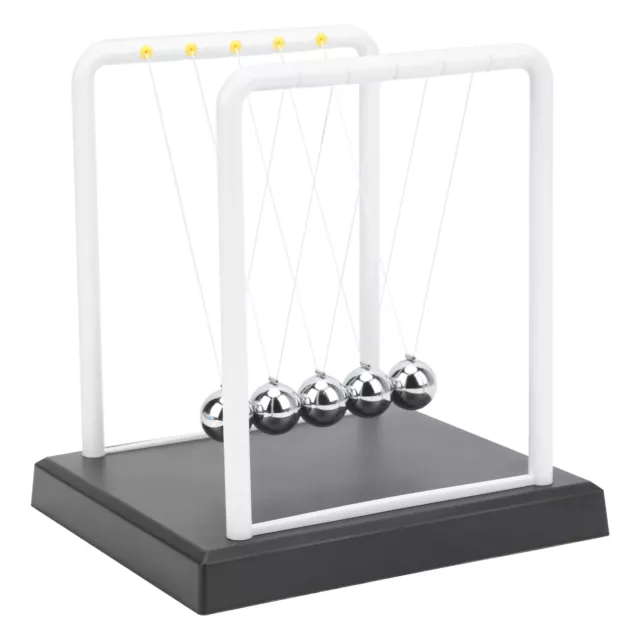 Newtons Cradle Scientific Physics Features Perpetual Motion Desk Toy Supply Bgs