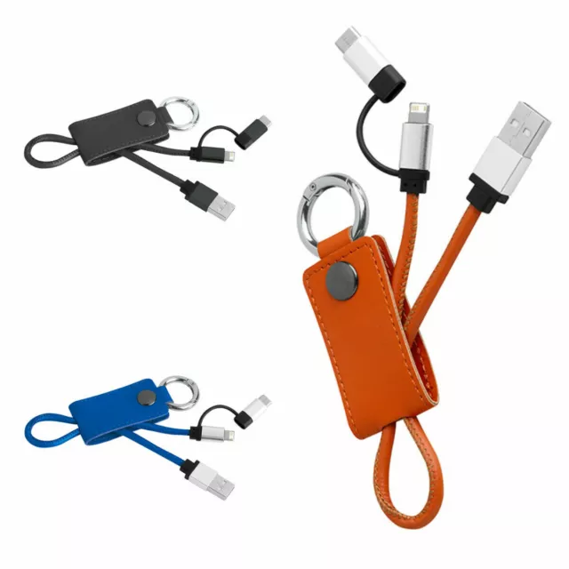 CAVO SMARTPHONE PORTACHIAVI USB a Lightning USB a Type-C Cavo da USB a micro-USB