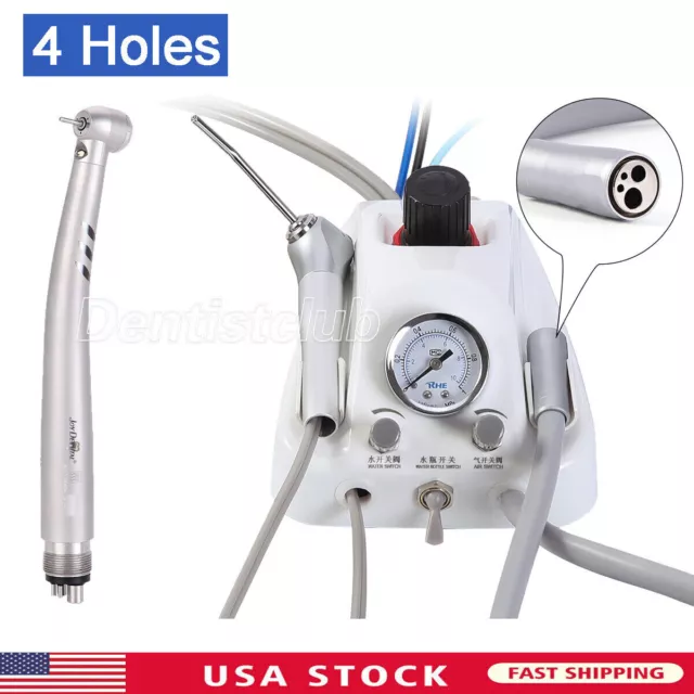 Portable Dental Turbine Unit /Dental LED E-generator High Speed Handpiece 4Holes