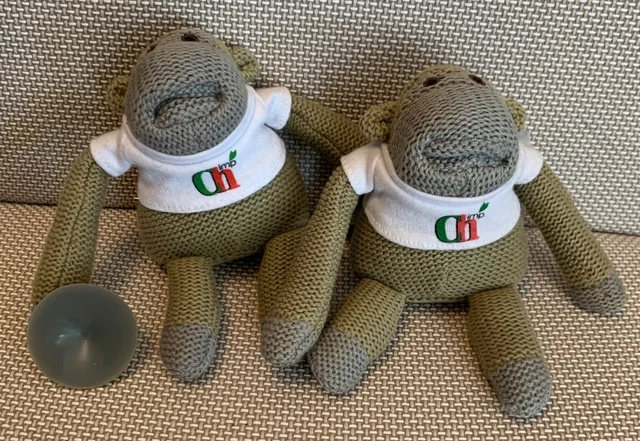 2 X SMALL PG TIPS TEA MONKEYS (ONE WITH SUCKERS) - P.G. CHIMP MONKEY £9 ...