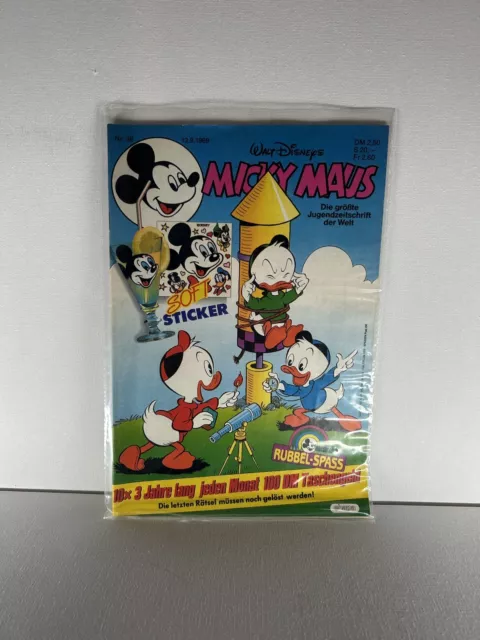 Micky Maus Heft Nr. 38 Disney Comic 1989 #A8 Sammlung Konvolut Seltener Comic