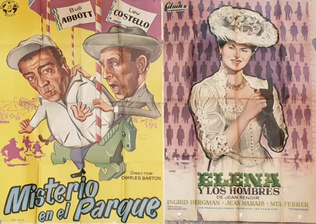 Collection De 4 Posters De Cinéma Et De Spectacles. Originaux Circa 1940.
