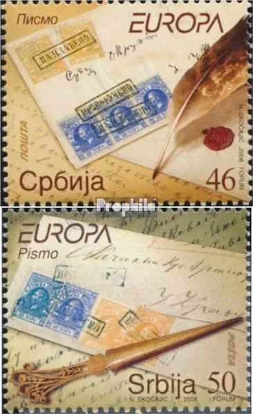 Briefmarken Serbien 2008 Mi 251-252 postfrisch