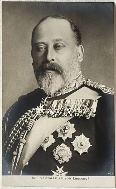 German Matt R.P. Postcard Konig Edward VII Von England King Edward VII.