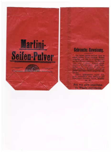 Werbung Martini-Seifen-Pulver, Firma Kügler aus Breslau (Reklame Waschmittel)