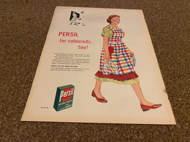 Ppobk22 Advert 14X11 Persil Washing Powder For Coloureds
